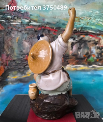 Фигурка на рибар, снимка 2 - Статуетки - 54007115
