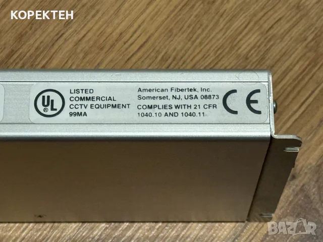 Нов Оптичен Трансивър American Fibertek MT-91PE-SL Digital Video / Ethernet Transceiver MADE IN USA, снимка 2 - Кабели и адаптери - 56187215