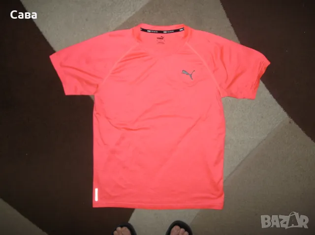 Тениски PUMA  мъжки,М   /сива и розова/, снимка 6 - Тениски - 41611968