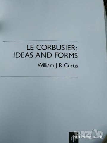 Книга на английски Ideas and forms William Curtis l 'corbusier, снимка 2 - Специализирана литература - 30232818