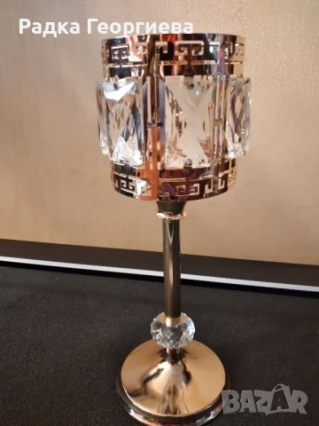 Златист свещник за събития, снимка 2 - Декорация за дома - 50615741