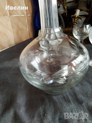 стар кристален сервиз арт деко, снимка 6 - Антикварни и старинни предмети - 30454127