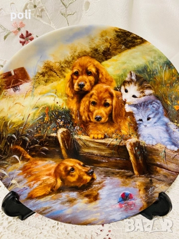 порцеланова чиния за стена , снимка 2 - Декорация за дома - 51708537