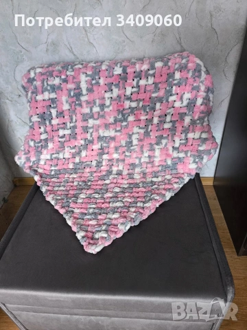 Ръчно плетени БЕБЕШКИ ОДЕЯЛА , снимка 2 - Кошарки - 54045409