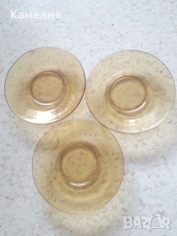 Лот от 3 стъклени чинии, снимка 1 - Чинии - 36543394