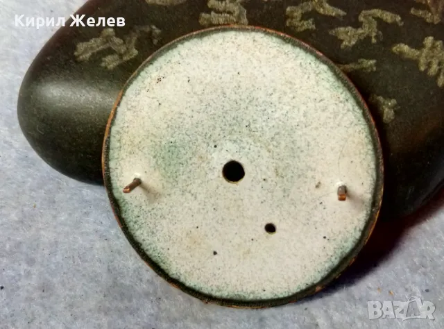 ПОРЦЕЛАНОВ ЦИФЕРБЛАТ с РЪЧНО РИСУВАНИ АРАБСКИ ЦИФРИ от СТАР РЯДЪК МЕХАНИЧЕН ДЖОБЕН ЧАСОВНИК 49625, снимка 5 - Антикварни и старинни предмети - 48563765