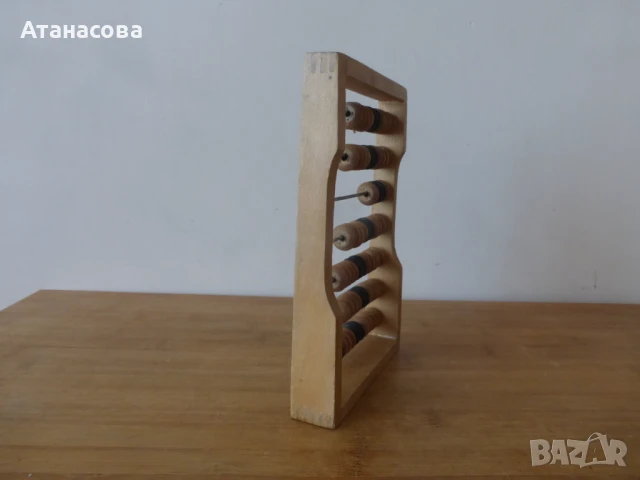 Дървено сметало с пирография 1970 г, снимка 4 - Антикварни и старинни предмети - 50564994