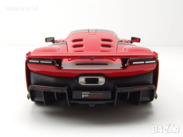Ferrari F80 2024 - мащаб 1:18 на bBurago моделът е нов в кутия, снимка 8 - Колекции - 54331077