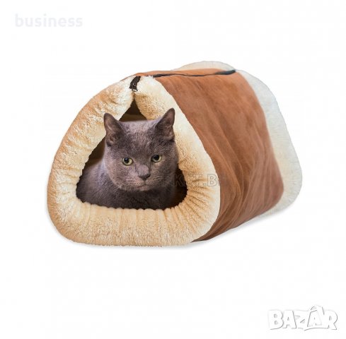 Легло и къщичка тунел за котки и домашни любимци Kitty Shack 2 в 1, снимка 3 - За котки - 38665982