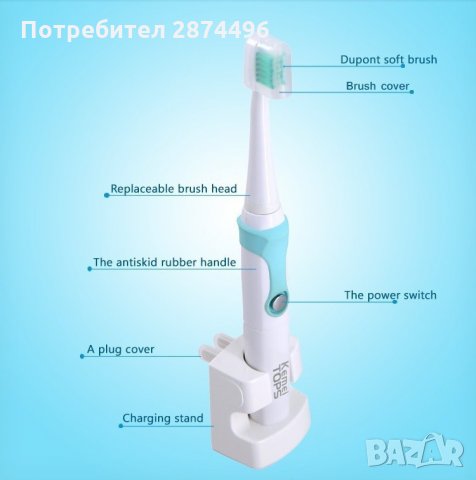 Електрическа четка за зъби Kemei, снимка 11 - Други стоки за дома - 30897314
