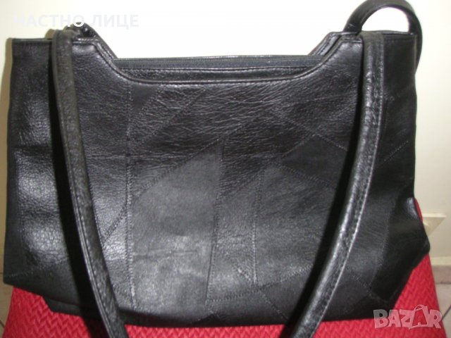 Нова Кожена чанта Дамска чанта Черна чанта Отличен подарък, снимка 2 - Чанти - 28636633