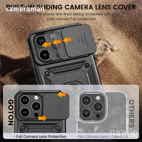 Кейс с протектор за камера HQWear Hybrid Armor Camshield за iPhone 7