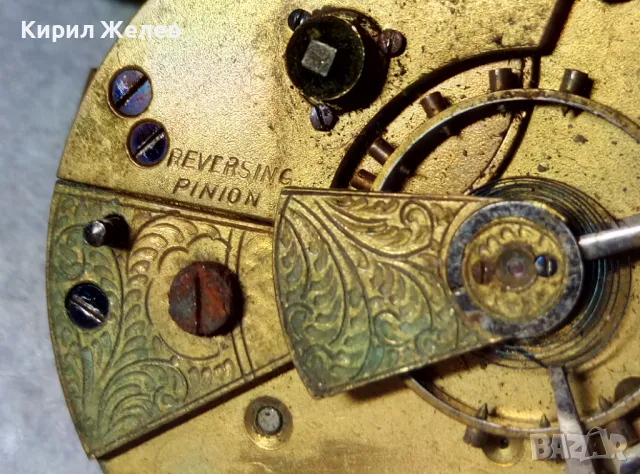 IMPROVED PATENT ENGLISH LEVER. МЕХАНИЗЪМ от СТАР ВИКТОРИАНСКИ ДЖОБЕН ЧАСОВНИК РИМСКИ ЦИФЕРБЛАТ 12602, снимка 5 - Антикварни и старинни предмети - 48579106