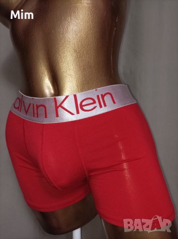  CALVIN KLEIN XL Червен боксер с лого, снимка 4 - Бельо - 38666733