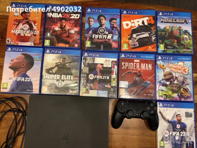 PlayStation 4, 500GB, снимка 5 - Стойки, 3D очила, аксесоари - 56536974