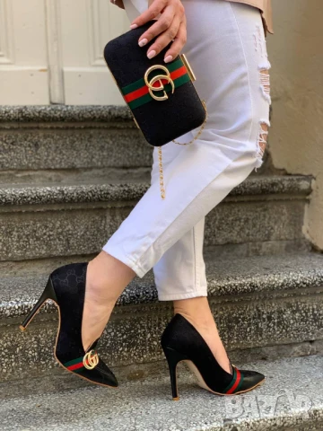 обувки на ток louis vuitton gucci, снимка 11 - Дамски ежедневни обувки - 51356078