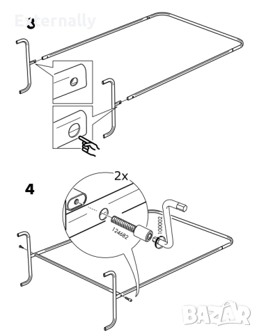 Метални стойки за дрехи, снимка 10 - Закачалки - 54299787
