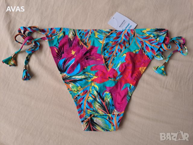 Нов бански долнище Reserved L размер розово със синьо, снимка 2 - Бански костюми - 40209870