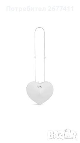 Alaia дамска чанта сърце в бяло, снимка 4 - Чанти - 53276372