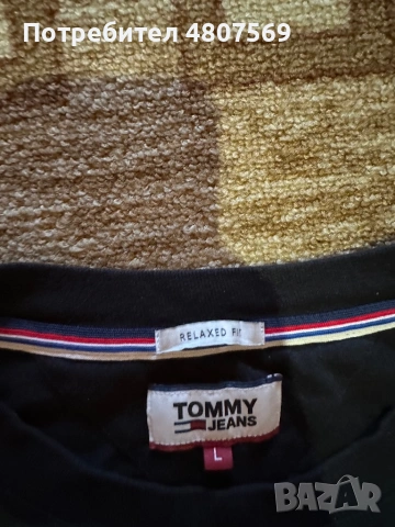 Оригинална тениска Tommy Jeans – Relaxed Fit (Размер L), снимка 3 - Блузи - 54315445