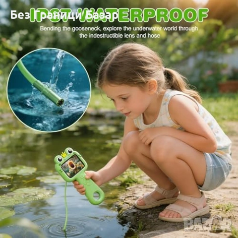 Нова Детска ендоскоп камера 1080P с екран и LED светлина STEM играчка бороскоп, снимка 4 - Образователни игри - 54345663