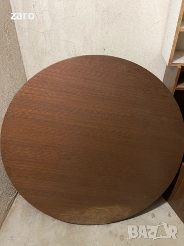 Масивна кръгла маса за беседка, помещение, снимка 3 - Маси - 54099607
