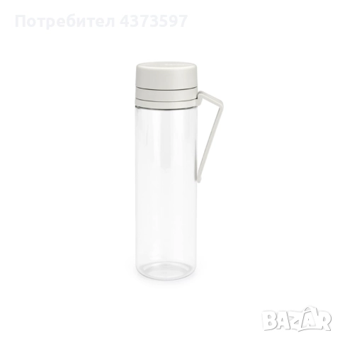 Бутилка Brabantia Make&Take 500ml Light Grey, с цедка, снимка 1