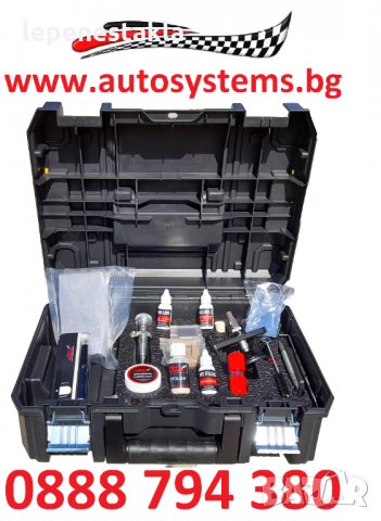 Комплекти за възстановяване/ ремонт,лепене,заличаване/ на спукани автостъкла, снимка 6 - Индустриална техника - 8370374