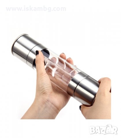 СОЛ И ПИПЕР КОМБИНИРА УДОБСТВОТО НА 1 МЕЛНИЦА ЗА 2 ПОДПРАВКИ - код 1942, снимка 4 - Аксесоари за кухня - 33968908