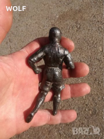 Метална фигурка от Френски часовник футболист, снимка 6 - Антикварни и старинни предмети - 30768463