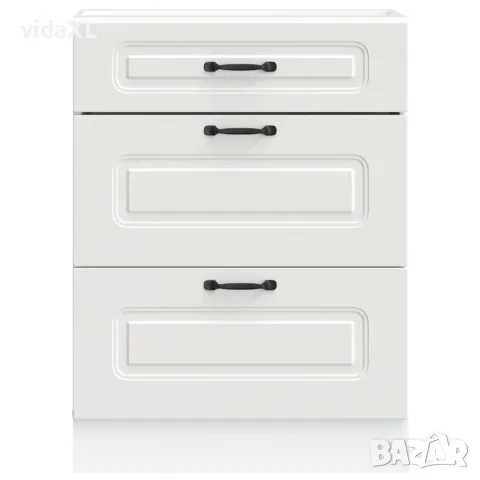 vidaXL Кухненски шкаф, "Kalmar", бял, инженерно дърво, снимка 4 - Шкафове - 56148202