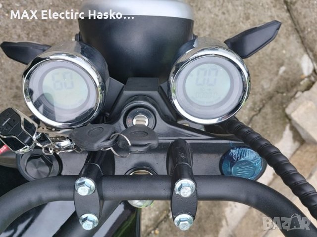 Електрически чопър MaxMotors HARLEY-DAVIDSON BLACK 2500W/60V/20AH, снимка 7 - Мотоциклети и мототехника - 34448335