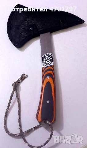 Брадва вълк с калъф , снимка 2 - Ножове - 53031791