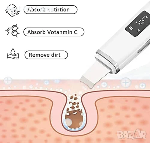 HICITI  Уред за дълбоко почистване на лицето с 4 режима на работа, снимка 7 - Други - 50534415