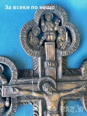 УНИКАЛЕН Стар кръст , Исус Христос , ДЪРВОРЕЗБА, снимка 5 - Други ценни предмети - 50900598