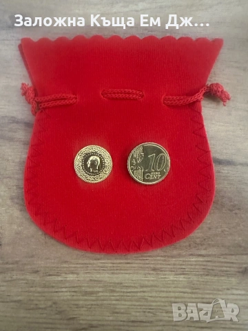 Златна паричка Ататюрк , снимка 2 - Колиета, медальони, синджири - 54054485