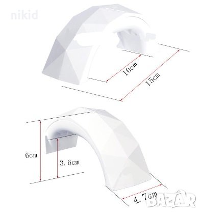 компактна 9W LED Лед ув лампа печка за нокти лак за маникюр с таймер, снимка 5 - Продукти за маникюр - 37933616