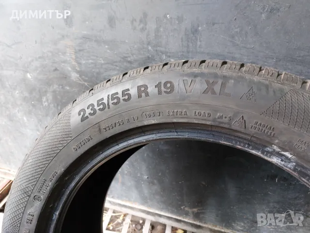 4бр.зимни гуми CONTINENTAL 235/55/19 105V DOT 3819, снимка 7 - Гуми и джанти - 48650731