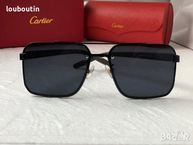 Cartier висок клас мъжки слънчеви очила с дървени дръжки, снимка 2 - Слънчеви и диоптрични очила - 42798493