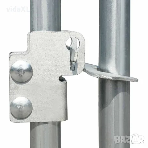 vidaXL Птичарник на открито, 2,75x4x1,92 м, поцинкована стомана, снимка 4 - За птици - 56146277