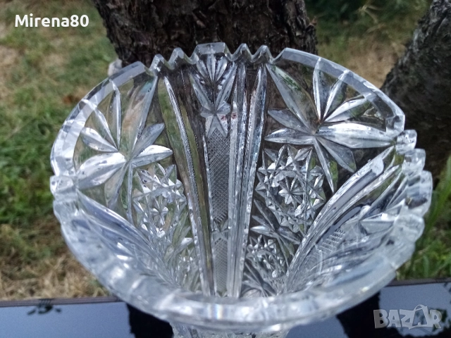 Кристална ваза, снимка 3 - Вази - 51435976