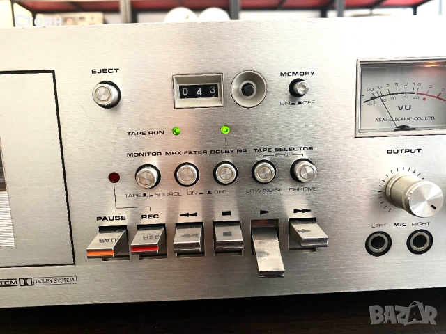 Vintage Топ триглав дек Akai, снимка 4 - Декове - 54304485