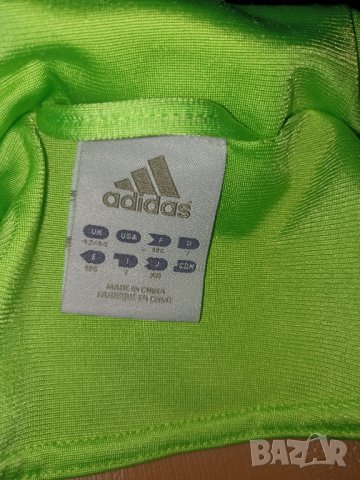 Adidas L, XL -Неоновозелено оригинално горнище , снимка 10 - Спортни дрехи, екипи - 42266258