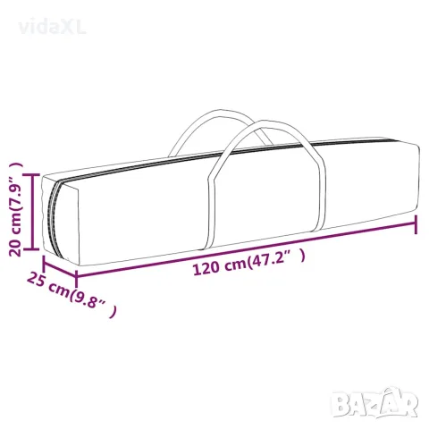 vidaXL Сгъваема парти палатка със странични стени, кремава, 3x6 м, снимка 10 - Палатки - 56148326