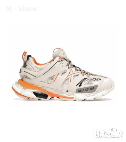 Balenciaga Track Mesh 'White/Orange', снимка 4 - Маратонки - 54192140