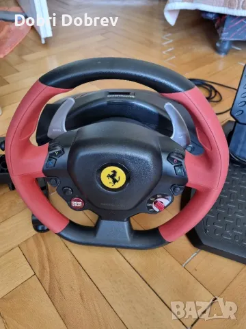 волан с педали thrustmaster ferrari 485 spider xbox 