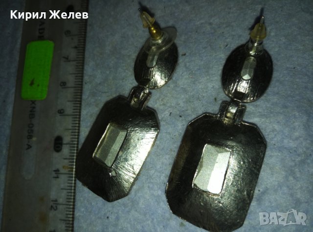 ЕФЕКТНИ БЛЕСТЯЩИ КРИСТАЛНИ СРЕБРИСТИ ВИНТИДЖ ОБЕЦИ 22402, снимка 9 - Обеци - 42090812