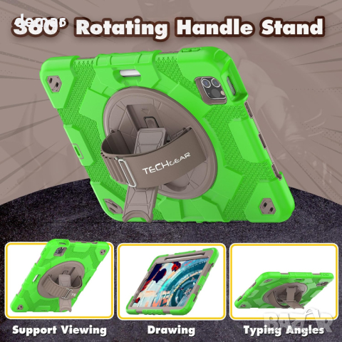 Калъфът SUPE пасва на Apple iPad Air 10.9" 4-то/5-то поколение (2022/2020) и iPad Pro 11" 4-то/3-то, снимка 5 - Таблети - 44652781