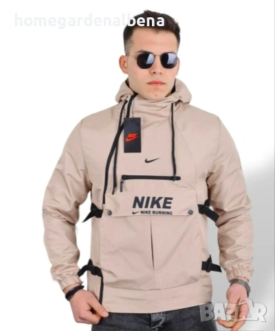 Мъжка ветровка Nike Running – Тактически анорак в два цвята! 🖤🤎, снимка 3 - Спортни дрехи, екипи - 54316859