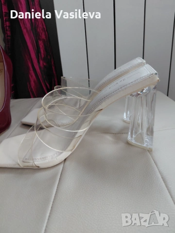 Прозрачни сандали Bershka р-р 39, снимка 5 - Сандали - 54277582